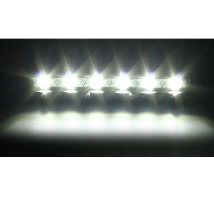 2 броя Мини 18W LED бар за осветление с 6 диода - 12/24V