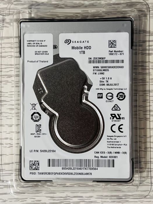 HDD Segate Mobile 1TB - CA NOU, Utilizat 5 ore