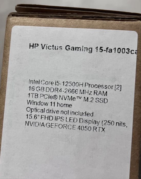 HP Victus 15 Rtx 4050