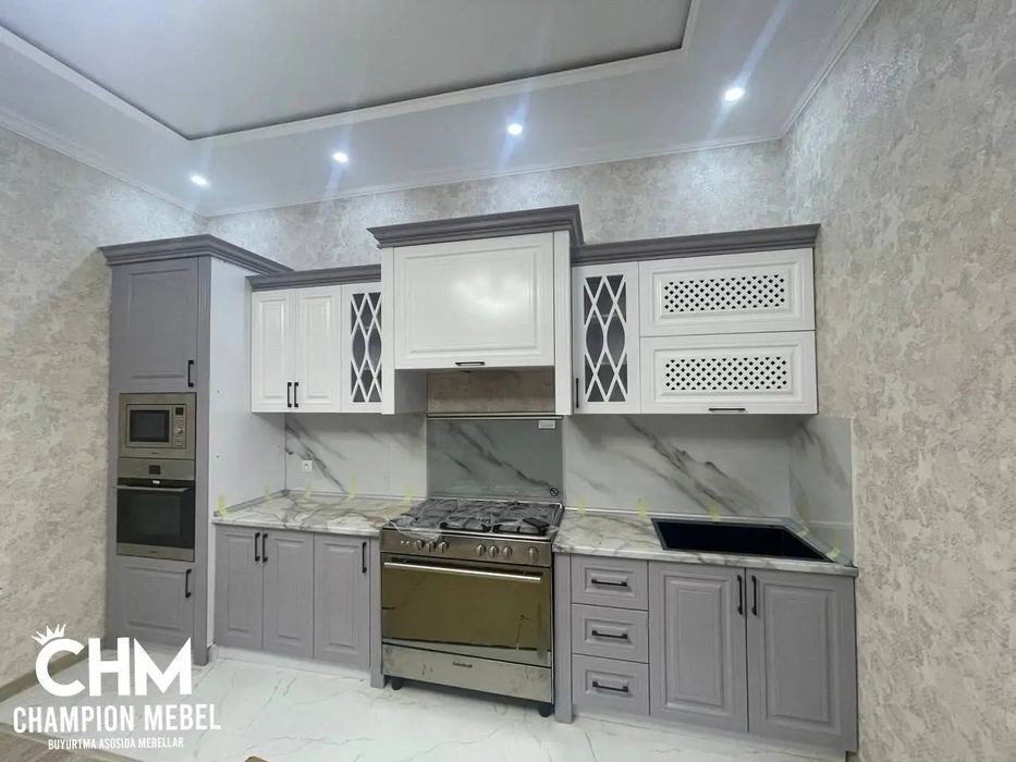 Кухонный мебель Замонавий НЕО КЛАССИКА услубида ошхона мебеллари.