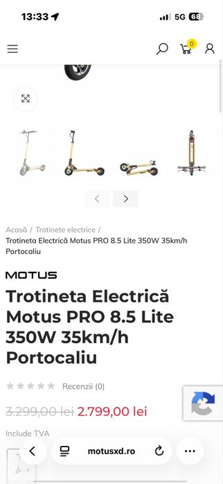Trotineta MOTUS PRO LITE 8.5