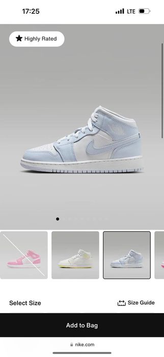 Jordan mid , mărimea 37,5