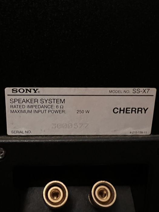 Boxe sony ss-x7 cherry