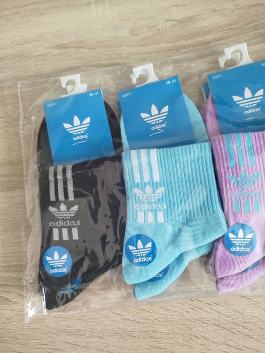 Set 10 perechi de șosete Adidas colorate mărime 31-41