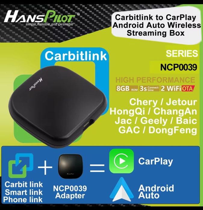 HansPilot за AppleCar и Android Auto