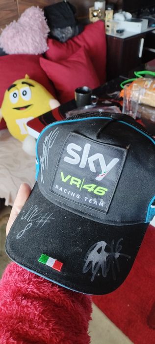 Оригинална шапка на Valentino Rossi подпис автограф