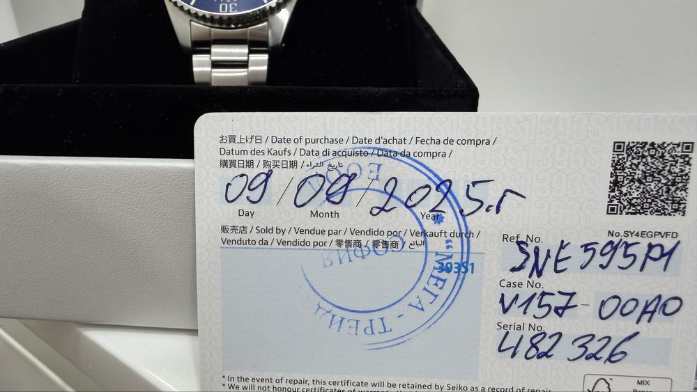 SEIKO Prospex Solar SNE591P1