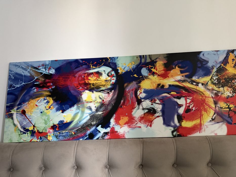Tablou abstract in stare perfecta cu o dimensiune de 150/50