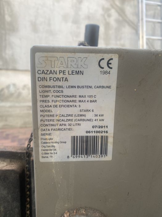 Centrala pe lemne 36kw fonta stark