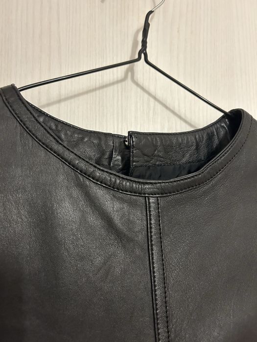 Сукман/рокля от истинска кожа Mango