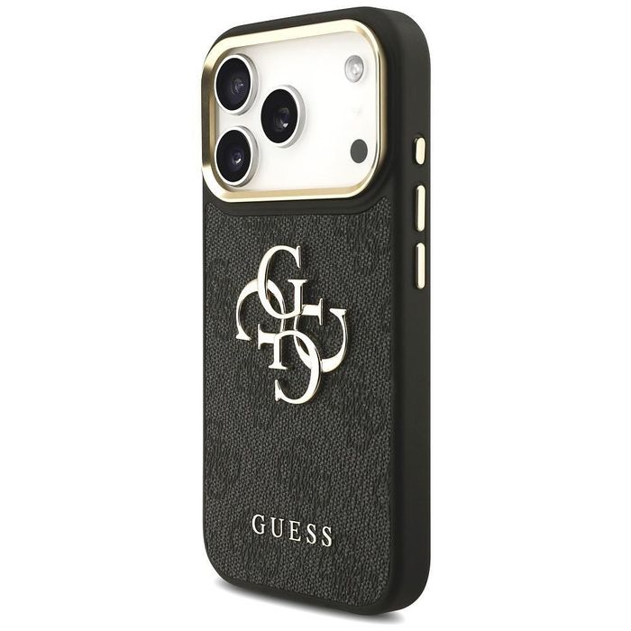 Guess big 4g classic logo with big strap metal buttons за iphone 17 pr