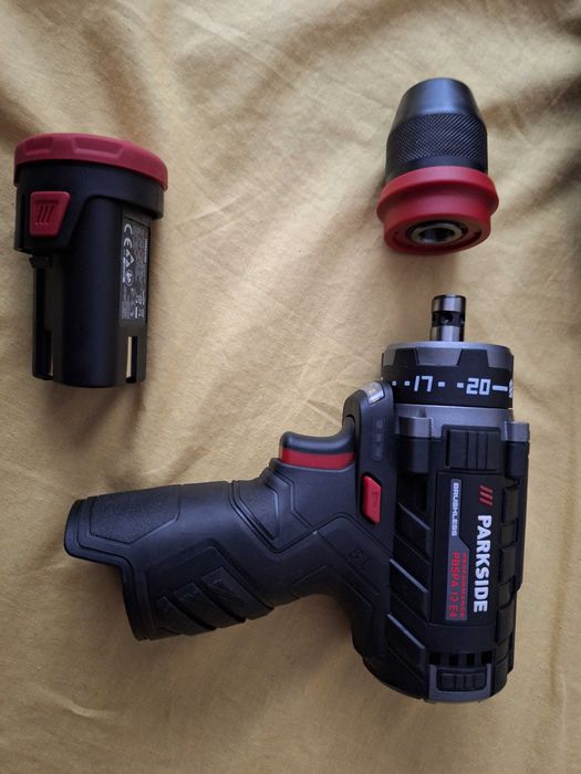 Masina de gaurit si insurubat Parkside Brushless, + acum si incarcator