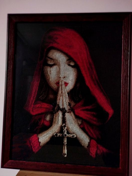 Ръчно изработен гоблен “Готическа молитва”