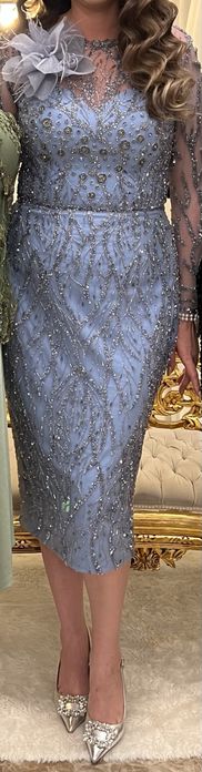 Rochie nașă din broderie unicată (2.000 lei / m.)