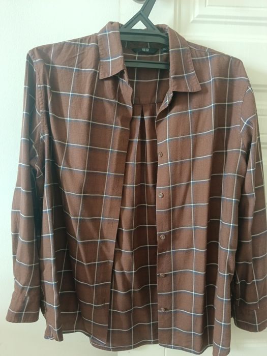 Фланелевоя рубашка uniqlo