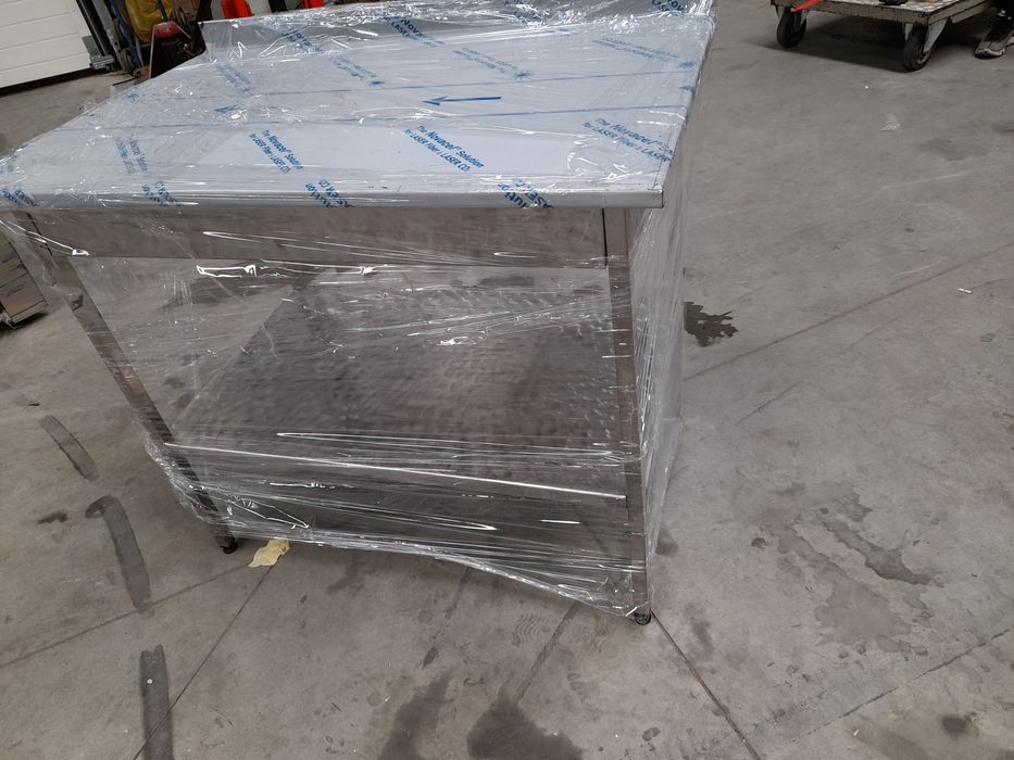 Masă inox  profesională și   suport cuptor.