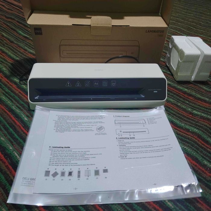 Ламинатор А4 Deli ET100 Оригинал !!!
