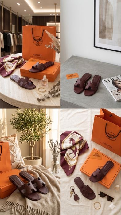 Продам новые шлепанцы в стиле Hermes