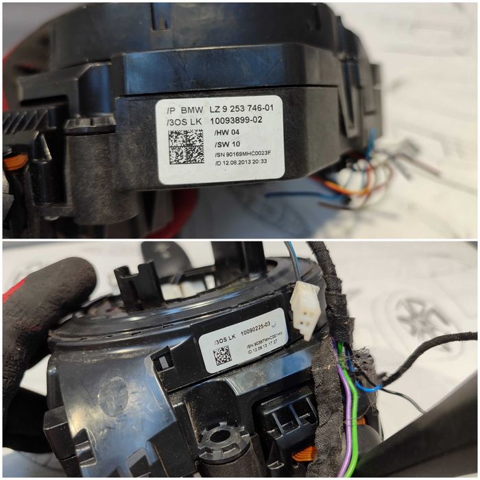 Ansamblu manete comenzi volan + spiră BMW Seria 3 F30 F35 F31 61319351140 2012 / [2012-2018] / (5A3)