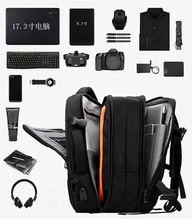 Городской смарт-рюкзак Meinaili с функцией расширения.Smart Sumka 3&1