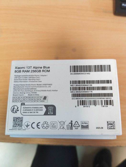 Xiaomi 13 T Alpine Blue