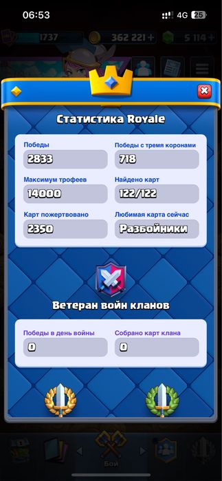 Акаунт клаш рояль