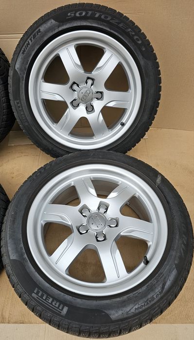 JanteAliaj 17''5x112 Audi A3/A4/A5/A6/A7 -Cauciucuri 225-50-17''M+S