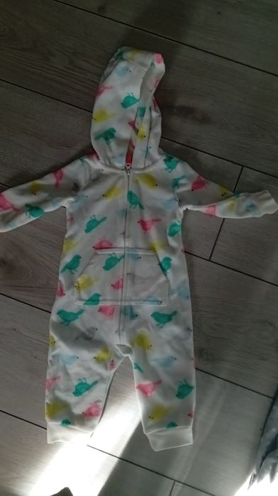 Теплые, флисовые комбинезоны от 0 - 3 до 6 месяцев