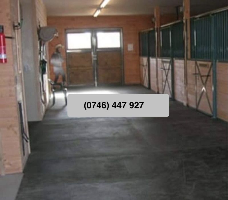 Banda de cauciuc ideala pentru boxe de cai, animale, vaci, balastiere