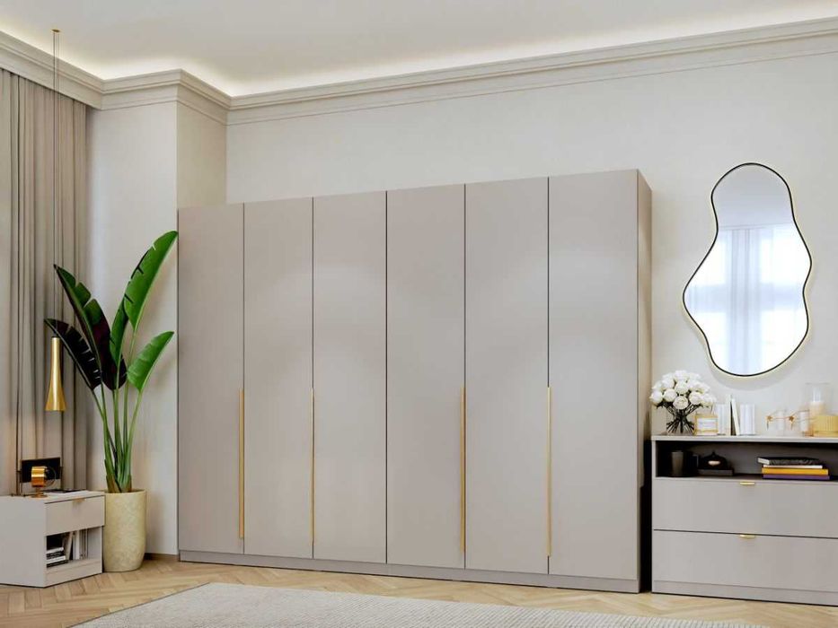 Dulap dormitor haine Bej/casmir 246 cm Auris C1