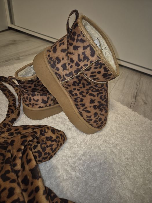 Сет чанта и нови боти тигрови,glamor