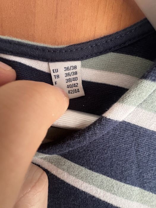 Rochie cu dungulite orizontale