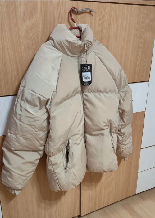 Geaca iarnă pufa bej