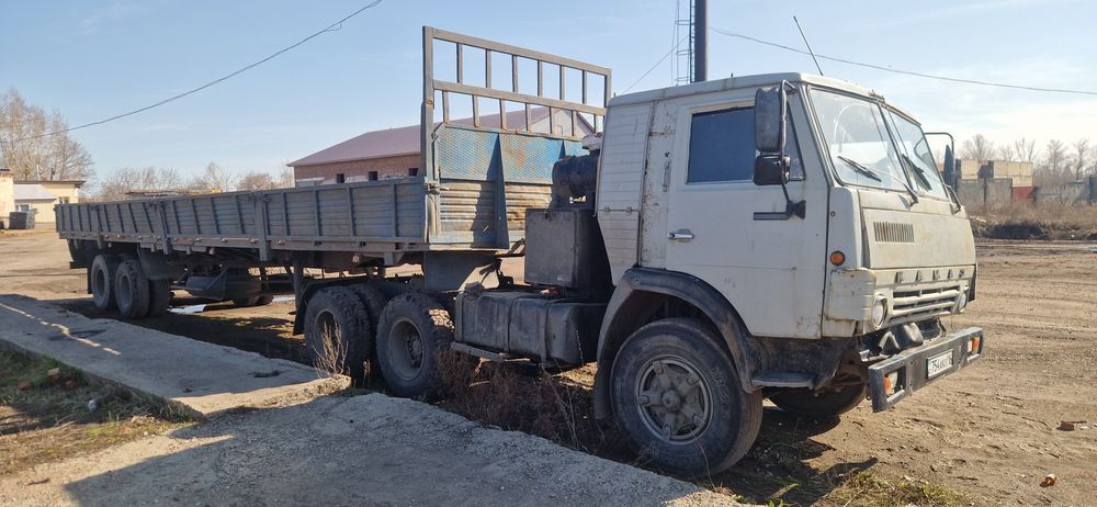 Камаз тягач с прицепом