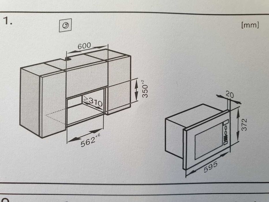 17L - 600мм - Miele M8160 Микровълнова Фурна за Вграждане