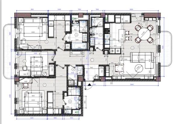 ЖК Parkwood 159м2 Новостройка квартира Ор: Посольство России ул Нукус