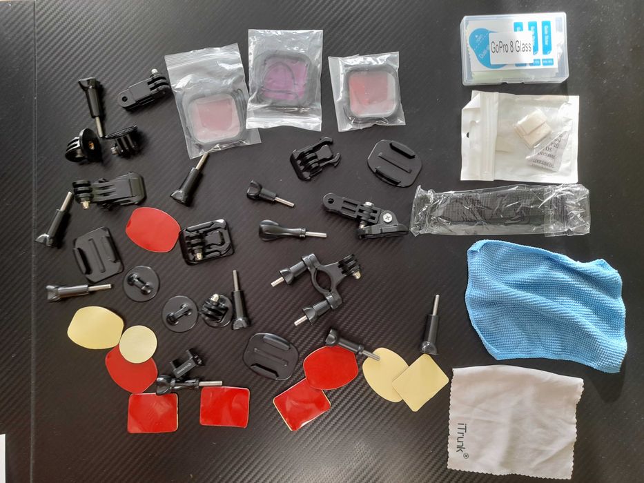 GoPro Hero 8 + всички необходими части (+ GoPro Hero 3)