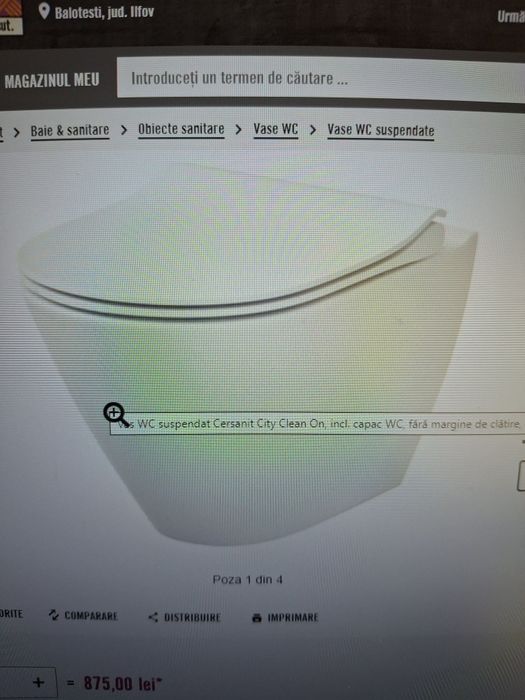 Set vas wc incastrat cersanit