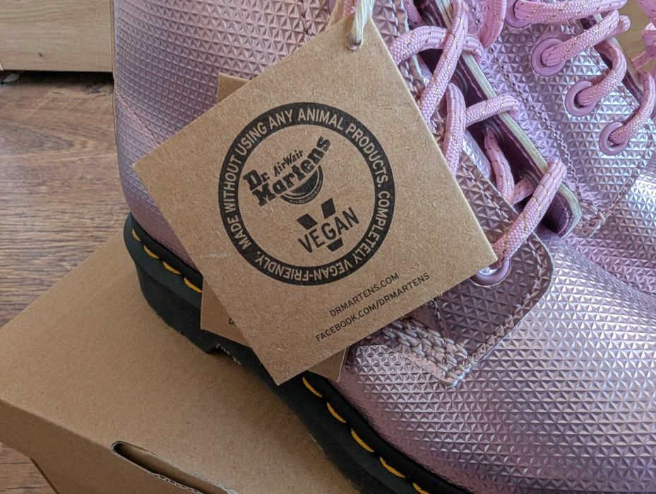 Кубинки Dr. Martens 1460 Pink Lavender VEGAN boots