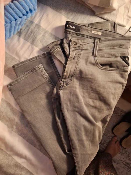 REPLAY Anbass, blugi barbati W34 L34, talie 45cm