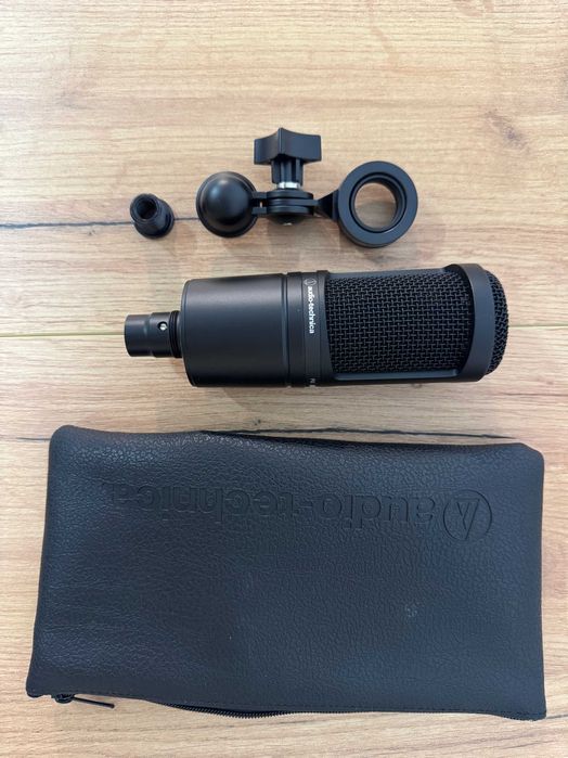 Audio-Technica AT2020 + Pop Filter – stare excelentă, pachet complet