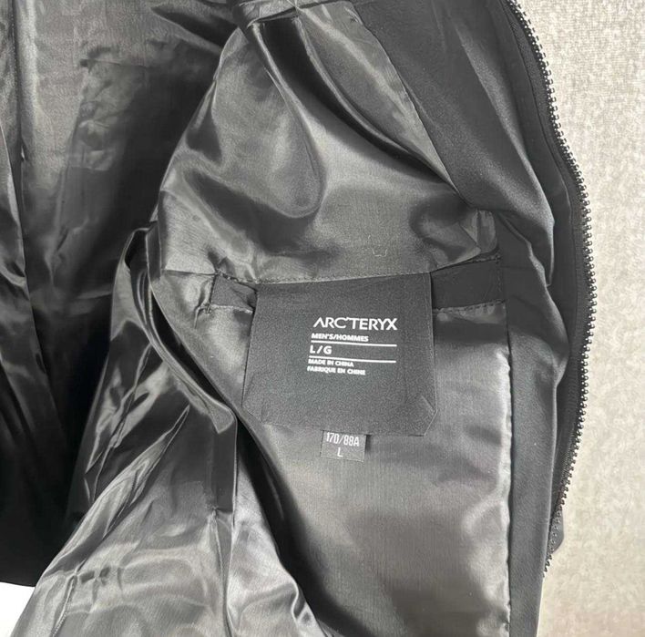 Пуховик arcteryx черный зимний