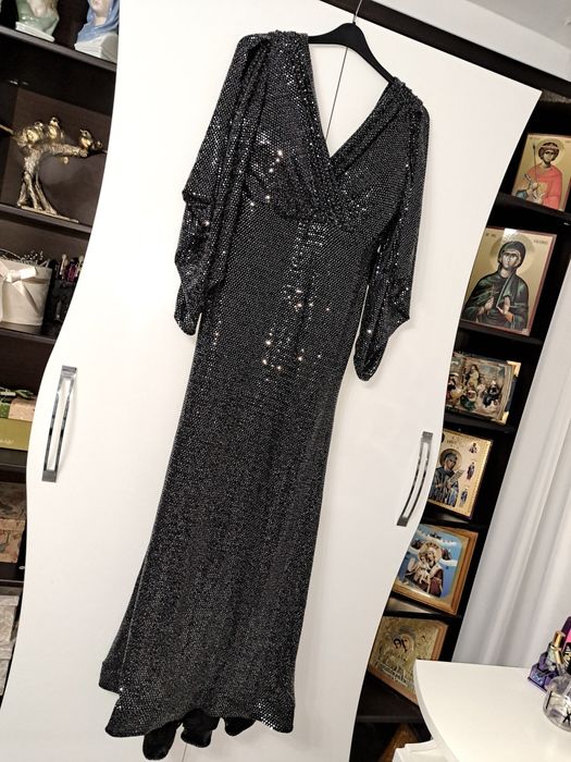 Rochie de seara negru/argintiu