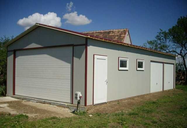 Casa Modulara, Garaje Auto si Containere stil birou din structura metalica si panou sandwich termoizolant