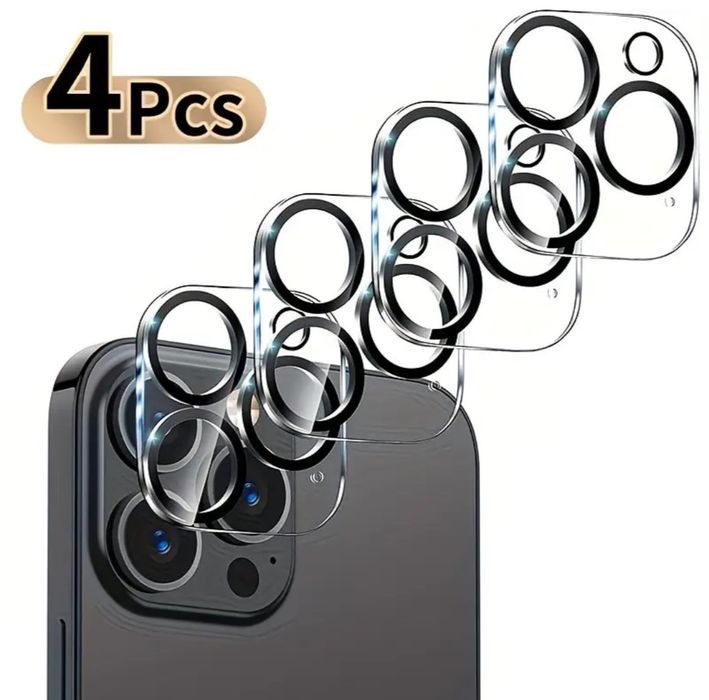 Стъклени протектори за iPhone 15 pro предни и за задна камера