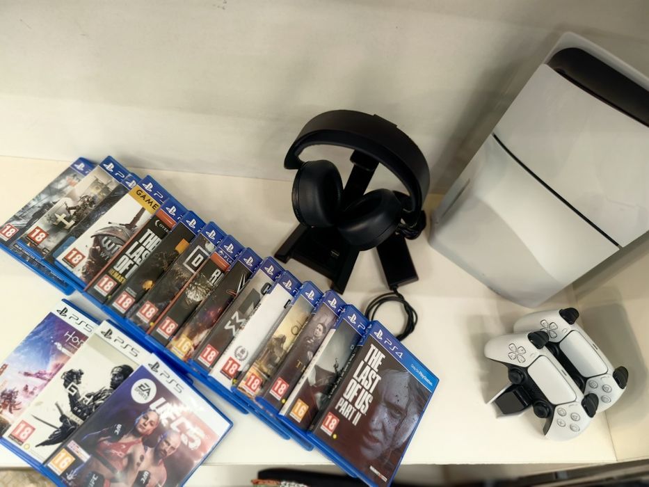 Хб! Конзола  Playstation 5 Slim 18 игри 2 контролера