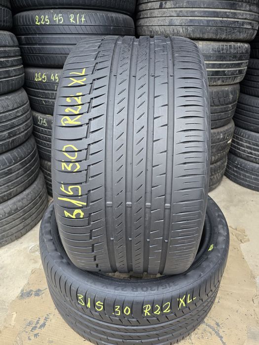 2 Anvelope Vară Continental Contact6  315/30 R22XL  Stare Impecabilă.