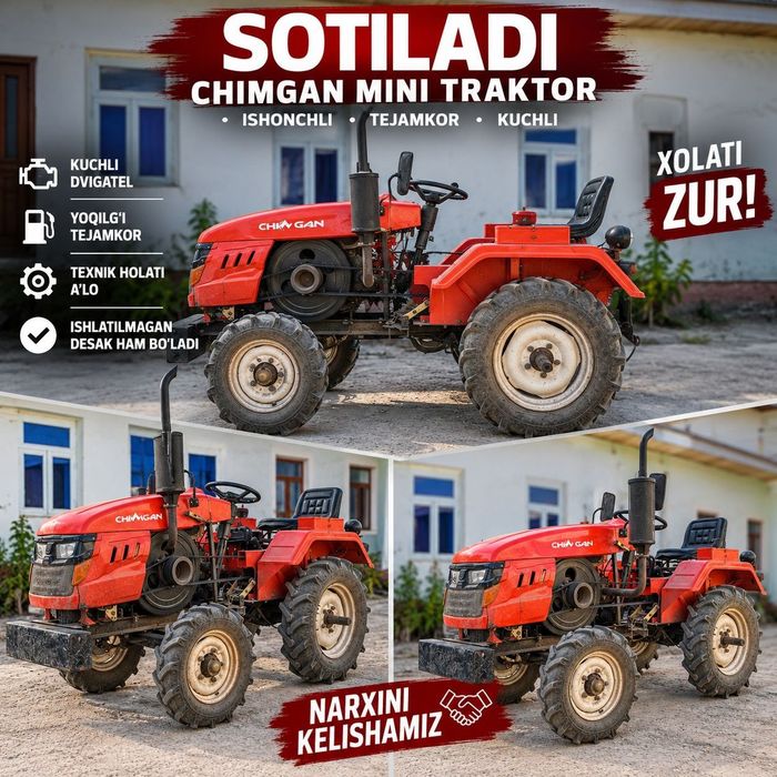 Traktor bog'dorchilik, qishloq xoʼjaligi uchun juda qulay
