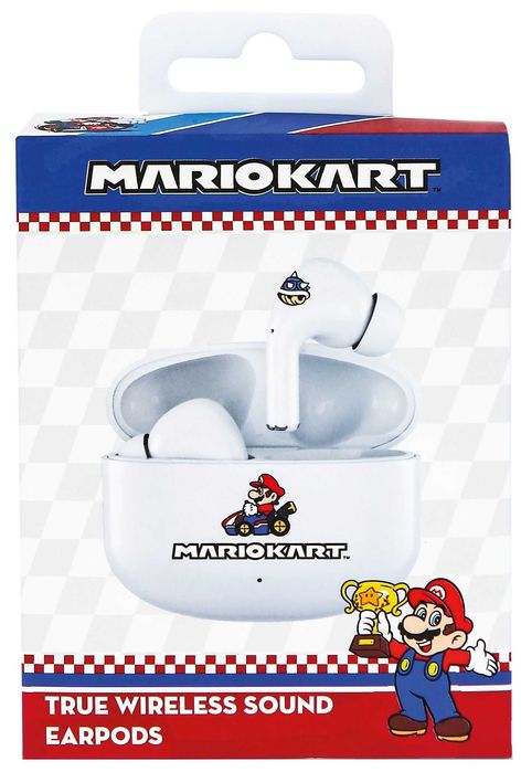 Casti earpods Mario Kart True Wireless Sound Bluetooth TWS cu carcasa