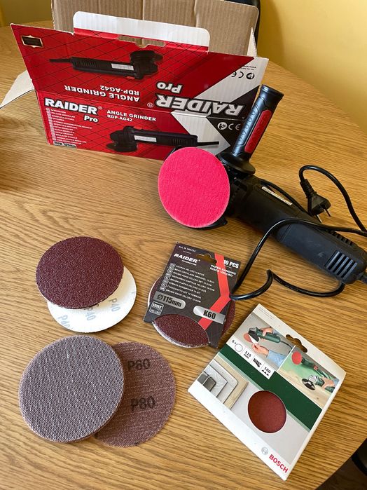 Ъглошлайф Raider Pro AG42 + шкурки